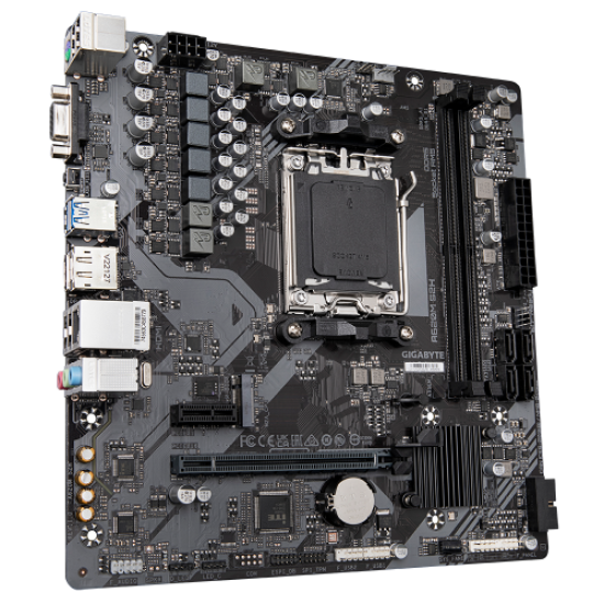 GIGABYTE A620M-S2H rev.1.2, 6400MHz, 2xDDR5, 1x M.2, D-SUB, HDMI, DP, AMD Ryzen 7000 Serisi, AM5 Soket Anakart