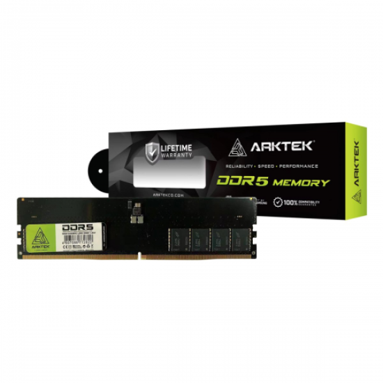 ARKTEK AKD5S32P5200, 32GB, DDR5, 5200Mhz, 1,35V, CL40, Desktop, RAM (INTEL Uyumlu)