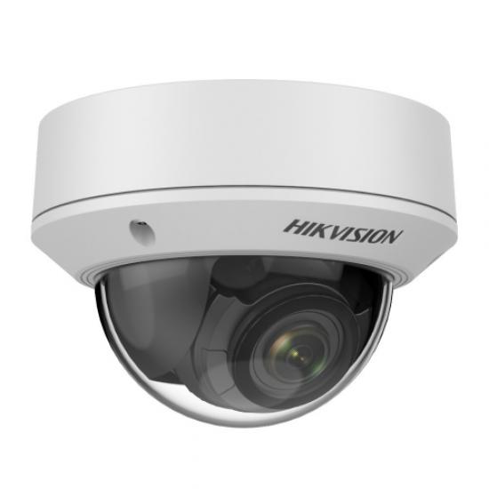 HIKVISION DS-2CD1743G0-IZS/UK 4Mpix, 2,7-13,50mm  Motorized Lens, H265+, 50Mt Gece Görüşü, SD Kart, PoE, IK10, Dome IP Kamera