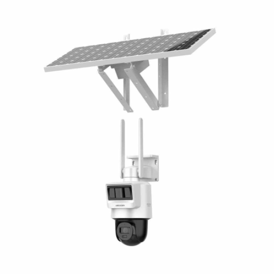 HIKVISION DS-2DE2C400IWG-K/4G/C05S10, 4Mpix,   2.8mm, 30Mt Gece Görüşü, Dahili Mikrofon, PIR+RADAR,  4G, Solar  PT IP Kamera