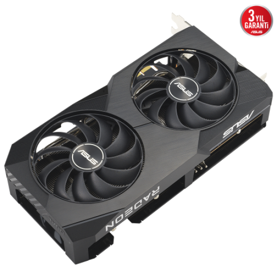 ASUS DUAL-RX7600-O8G, 8Gb, 128Bit, GDDR6, 1xHDMI, 3xDP, GAMING Ekran Kartı