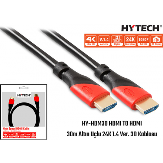 HYTECH HY-HDM30, Full HD, HDMI v1,40, Kablo 30mt