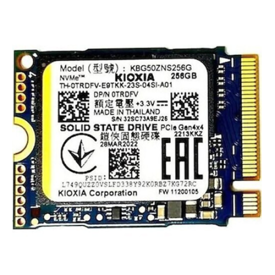 KIOXIA BiCS FLASH, KBG50ZNS256G, 256GB, 3400/1900, Gen4, NVME PCIe M.2 2230, SSD (Bulk-Kutusuz)