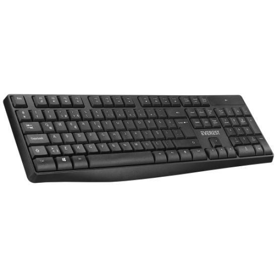 EVEREST KM-7500, Siyah, Türkçe Q, Kablosuz, Klavye Mouse Set