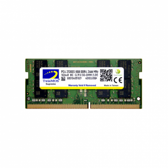 TwinMOS MDD48GB2666N, 8GB, DDR4, 2666MHz, 1.2V Notebook Ram