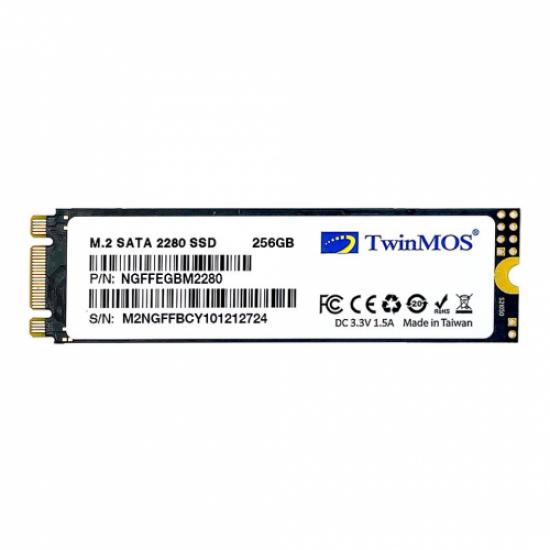 TwinMOS NGFFEGBM2280, 256GB, M.2 SATA, 580-550Mb/s, SSD