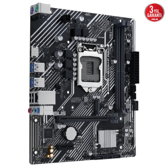 ASUS PRIME H510M-F R3.0, 2xDDR4, M.2, HDMI, 10-11.Nesil, LGA1200 Soket, Anakart