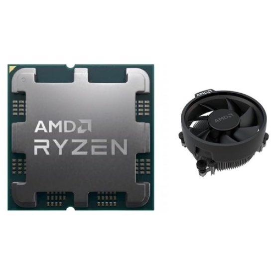 AMD RYZEN 5 7600 6 Core, 3,80-5,10GHz, 38Mb Cache, 65W,  AM5 Soket, MPK (Kutusuz), (Grafik Kart VAR, Fan VAR)