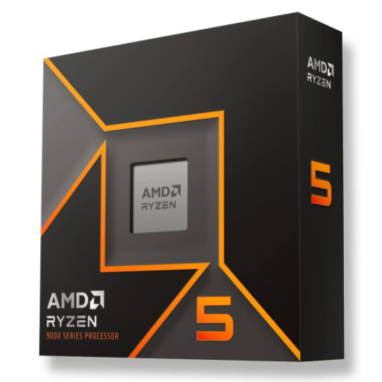 AMD RYZEN 5 9600X 6 Core, 3,90-5.40GHz, 38Mb Cache, 65W,  AM5 Soket, BOX (Kutulu) (Grafik Kart VAR, Fan YOK)