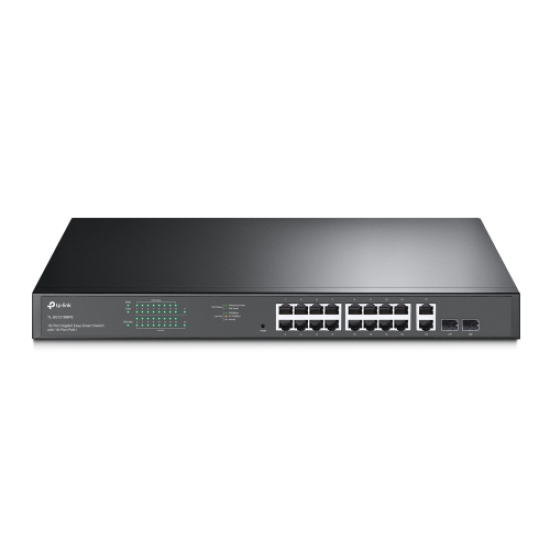 TP-LINK SG1218MPE 18 Port Gigabit, 16 Port POE, + 2Port Gigabit Combo SFP, 250W, Rackmount Yönetilebilir Switch