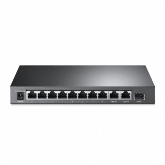 TP-LINK OMADA TL-SL1311MP, 10 Port, (8 Port Megabit, 2 Port Gigabit), 8 Port PoE, 124W, +1Port GigaBit SFP, Yönetilemez, Masaüstü Switch