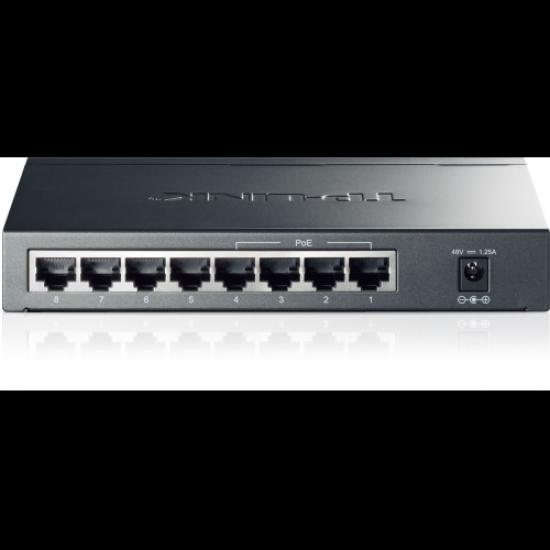 TP-LINK TL-SG1008P, 8 Port, GigaBit, Metal Kasa, 4 Port PoE, 55W, Yönetilemez, Masaüstü Switch