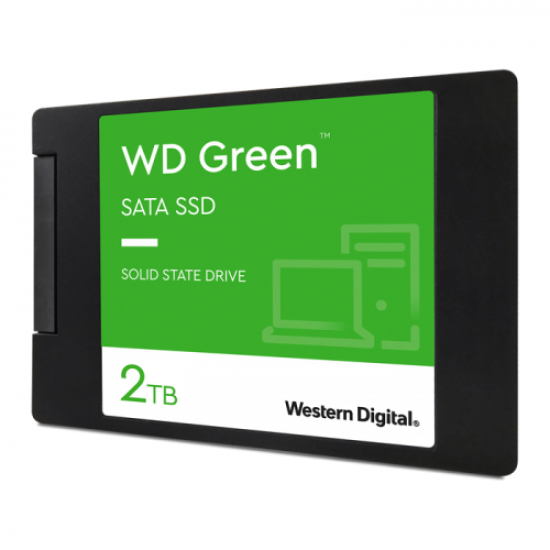 WD Green, WDS200T2G0A,2TB, 545/465, 3D NAND, 2,5’’ SATA, SSD