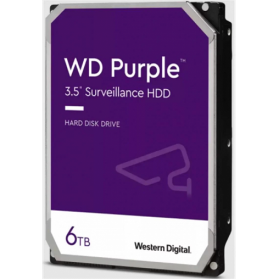 WD PURPLE, WD64PURZ, 3.5’’, 6TB, 256Mb, 5400 Rpm, 7/24 Güvenlik, HDD