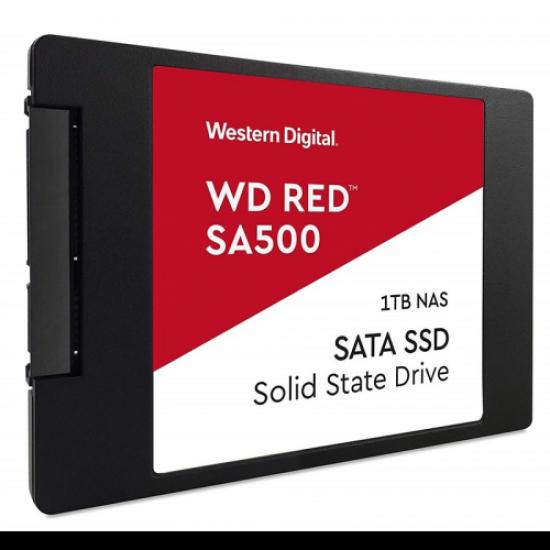 WD Red SA500, WDS100T1R0A, 1TB, 560/530, SERVER ve NAS için Enterprise, 2,5’’ SATA, SSD