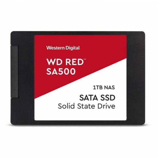 WD Red SA500, WDS100T1R0A, 1TB, 560/530, SERVER ve NAS için Enterprise, 2,5’’ SATA, SSD