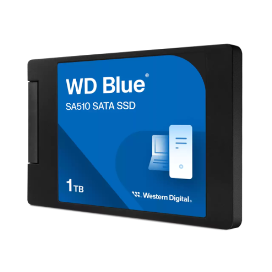 WD Blue SA510, WDS100T3B0A, 1TB, 560/510, 3D NAND, 2,5’’ SATA, SSD