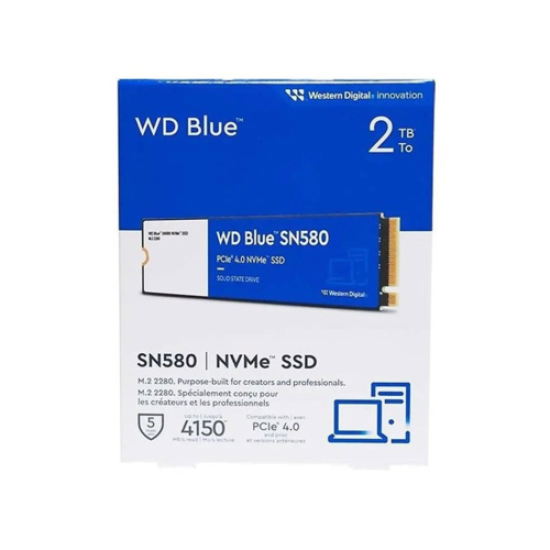 WD Blue SN580, WDS200T3B0E, 2TB, 4150/4150, Gen4, NVMe PCIe M.2 2280,  SSD