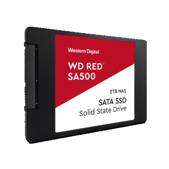 WD Red SA500, WDS500G1R0A, 500GB, 560/530, SERVER ve NAS için Enterprise, 2,5’’ SATA, SSD