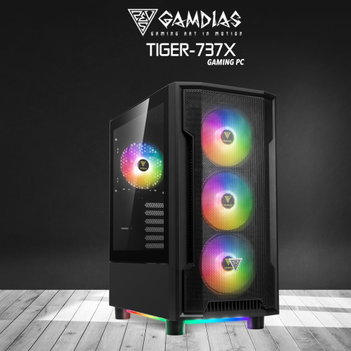 GAMDIAS%20TIGER-737X,%20RYZEN%207%203700X,%2016Gb%20Ram,%20512Gb%20NVMe%20SSD,%208Gb%20GDDR5%20RX580%20Ekran%20Kartı,%20750W%20Kasa,%20Free%20Dos%20GAMING%20PC