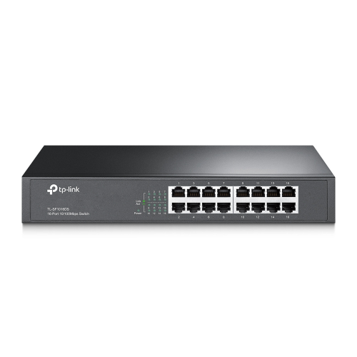 TP-LINK%20TL-SF1016DS,%2016%20Port,%20MegaBit,%20Metal%20Kasa,%20Yönetilemez,%20Masaüstü/Rackmount%20Switch