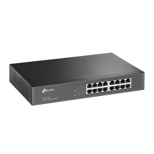 TP-LINK%20TL-SF1016DS,%2016%20Port,%20MegaBit,%20Metal%20Kasa,%20Yönetilemez,%20Masaüstü/Rackmount%20Switch