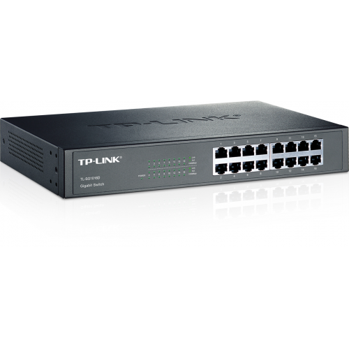 TP-LINK%20TL-SG1016D,%2016%20Port,%20GigaBit,%20Metal%20Kasa,%20Yönetilemez,%20Rackmount%20Switch