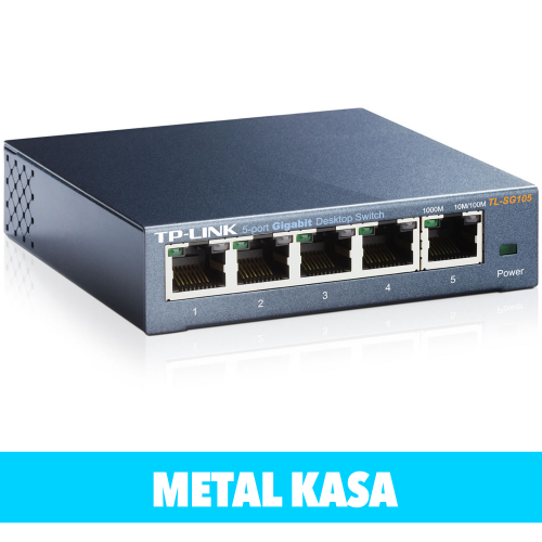 TP-LINK%20TL-SG105,%205%20Port,%20GigaBit,%20Metal%20Kasa,%20Yönetilemez,%20Masaüstü%20Switch