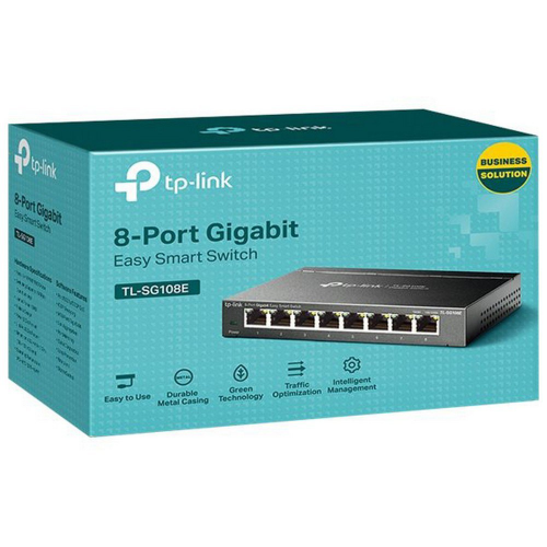 TP-LINK%20TL-SG108E,%208%20Port,%20GigaBit,%20Metal%20Kasa,%20Easy%20Smart,%20Yönetilebilir,%20Masaüstü%20Switch