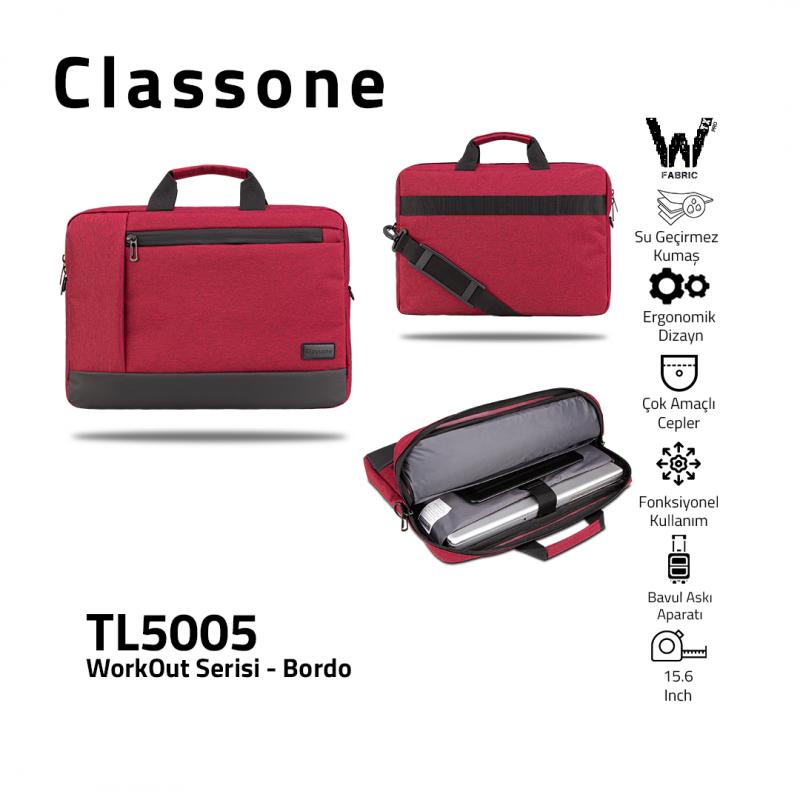 Classone%20WorkOut%20Serisi%20TL5005%2015.6%20inch%20Laptop%20,%20Notebook%20Çantası%20%20-%20Kırmızı