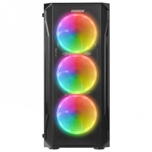 EVEREST%20X-RACER,%20Mesh,%20600W%20(Peak),%204x12cm%20RGB%20Fan,%20Temperli%20Cam%20Yan%20Panel,%20ATX,%20GAMING%20KASA